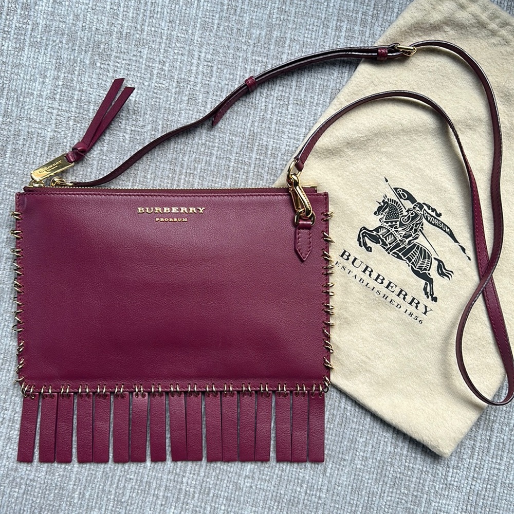 Authentic Burberry Prorsum Crossbody Clutch Bag